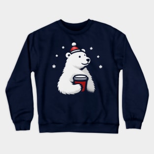 Polar bear Coffee Crewneck Sweatshirt